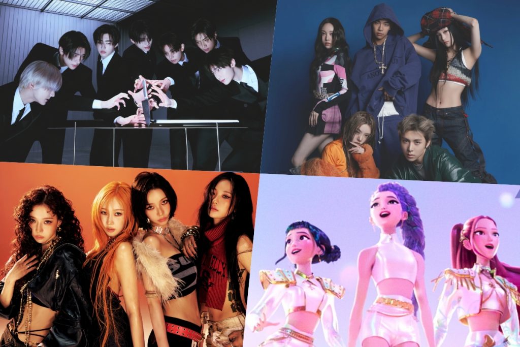 ENHYPEN, ALLDAY PROJECT, aespa, HUNTR/X, Doyoung, 10CM, And Rosé Top Circle Monthly And Weekly Charts