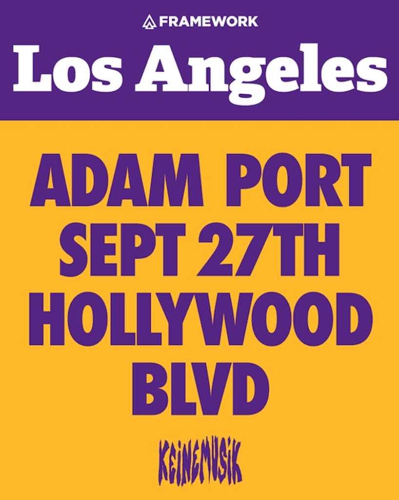 Framework Features Adam Port For A Rare Hollywood Boulevard Takeover