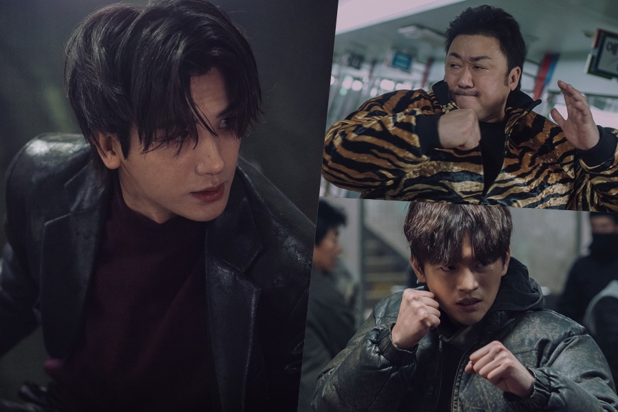 Ma Dong Seok, Seo In Guk, And More Unleash Their Powers And Weapons In Showdown With Park Hyung Sik In “Twelve”
